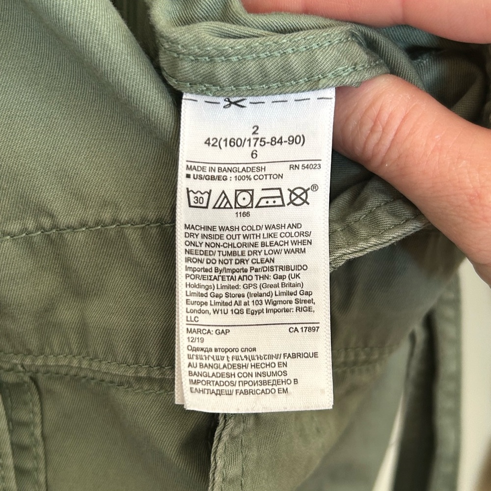Utility Style Shorts Romper Military Style - Picture 10 of 11